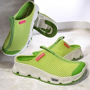 Salomon Women's Reelax 6.0 Light Green Bean Slides